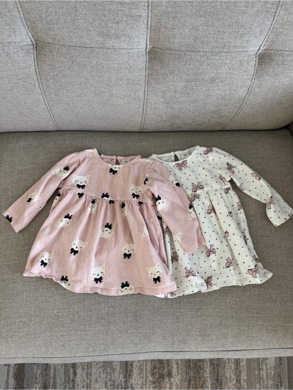 H&M toddler girl 2T long sleeve tops bundle